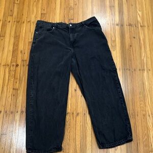 Woman H&M Baggy Black Jeans